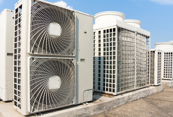 Service Pros Heating & AC Laredo technician on a job